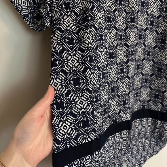 J.Crew Coastal Blue Short Sleeve Blouse - Picture 3 of 5